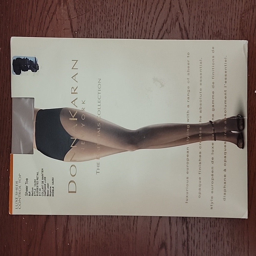 Donna Karan The Essentials Collection Luxe Sheer Toe Control Top Hosiery